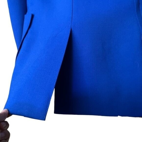 NWT Smythe Portrait Neck Blazer in Royal Blue Women Size 4 - Picture 5 of 9